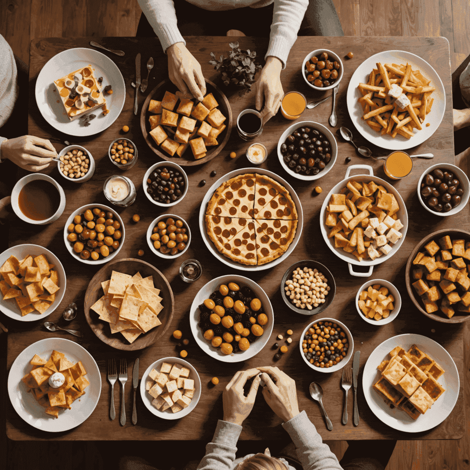 A beautifully set table with board games, snacks, and decorations, ready for a perfect game night.